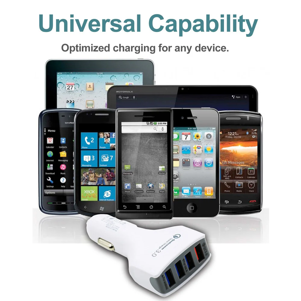 MP69042 Rapid USB Car Charge 4 Ports-WHITE - Image 6