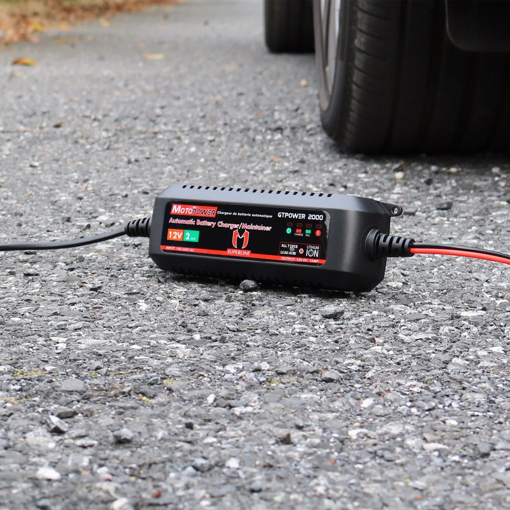 MOTOPOWER MP00207A 12V 2Amp Automatic Battery Charger for Lithium Ion Batteries - Image 5
