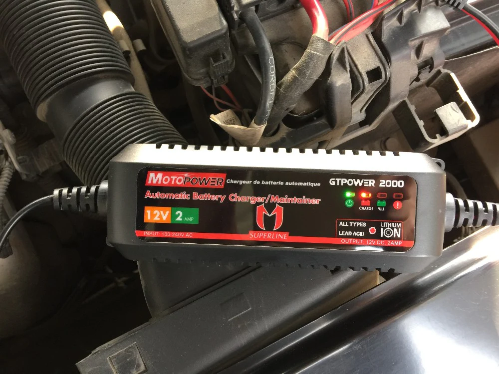 MOTOPOWER MP00207A 12V 2Amp Automatic Battery Charger for Lithium Ion Batteries - Image 6