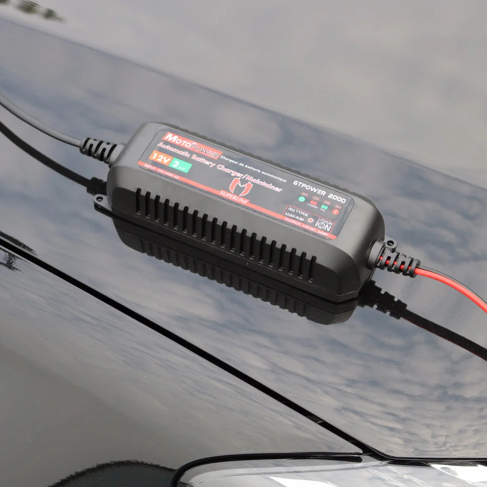 MOTOPOWER MP00207A 12V 2Amp Automatic Battery Charger for Lithium Ion Batteries - Image 7