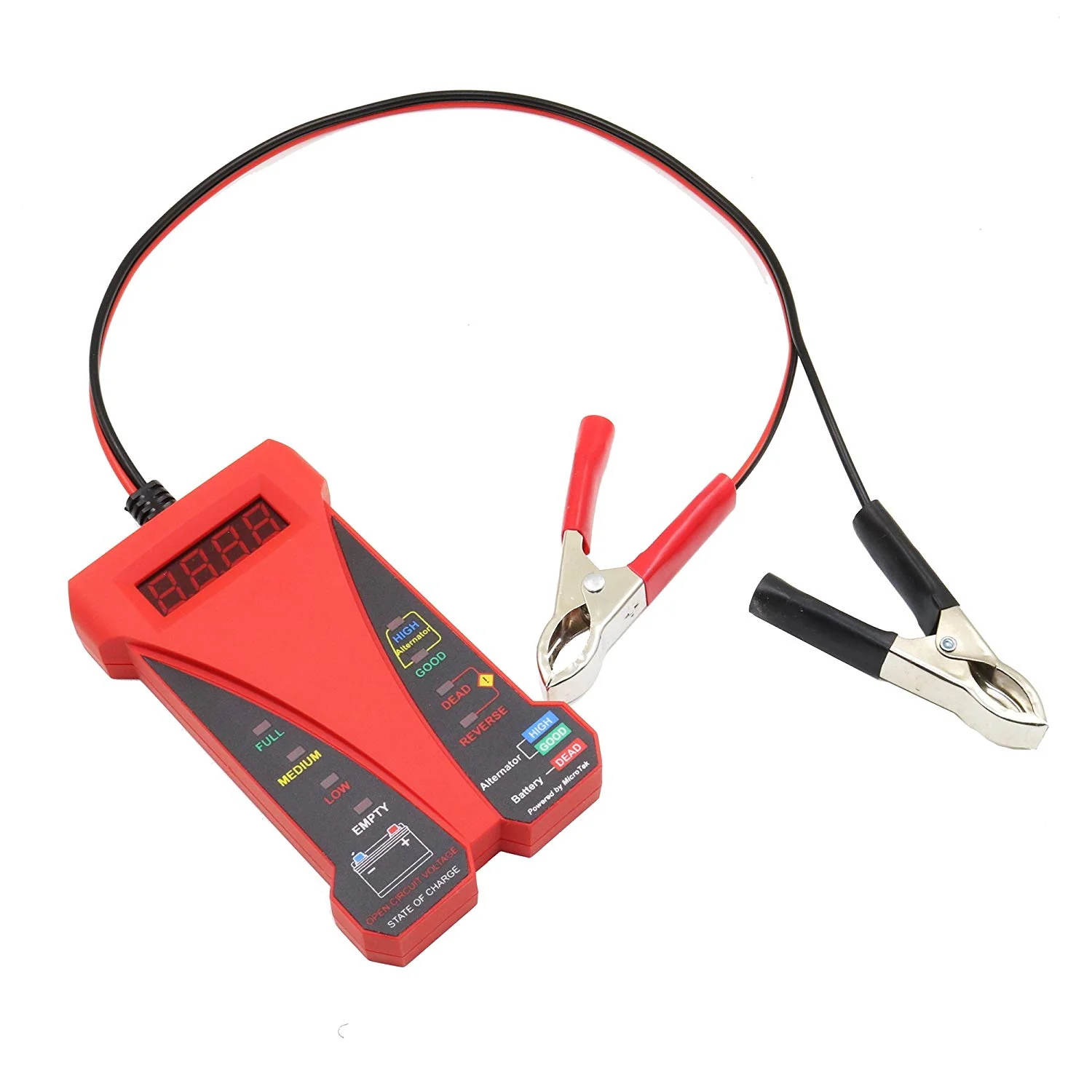 MP0514C 12V Digital Battery Tester-Red - Image 3