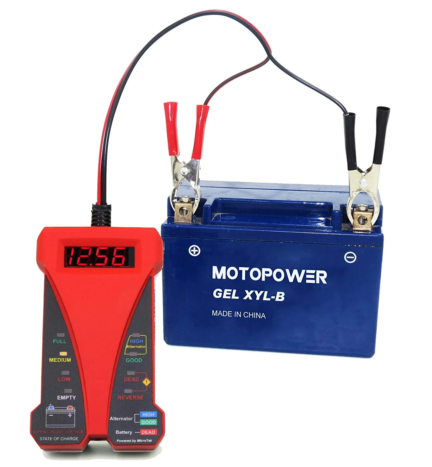 MP0514C 12V Digital Battery Tester-Red - Image 4