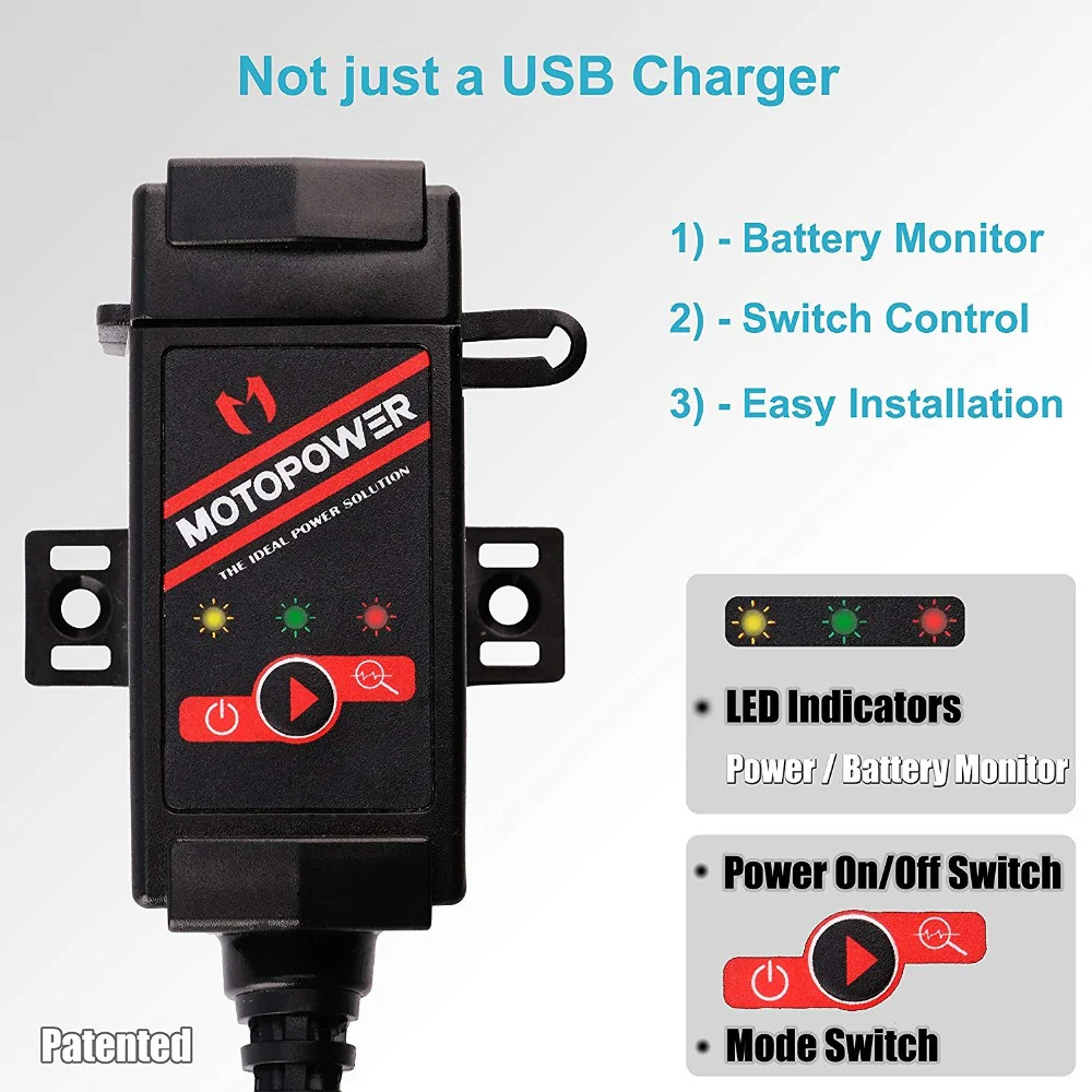 MP0608 Motorcycle Dual USB Charger Kit 3.1Amp - Image 3