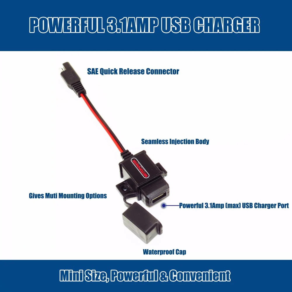 MP0609 3.1amp USB Charger Waterproof - Image 3