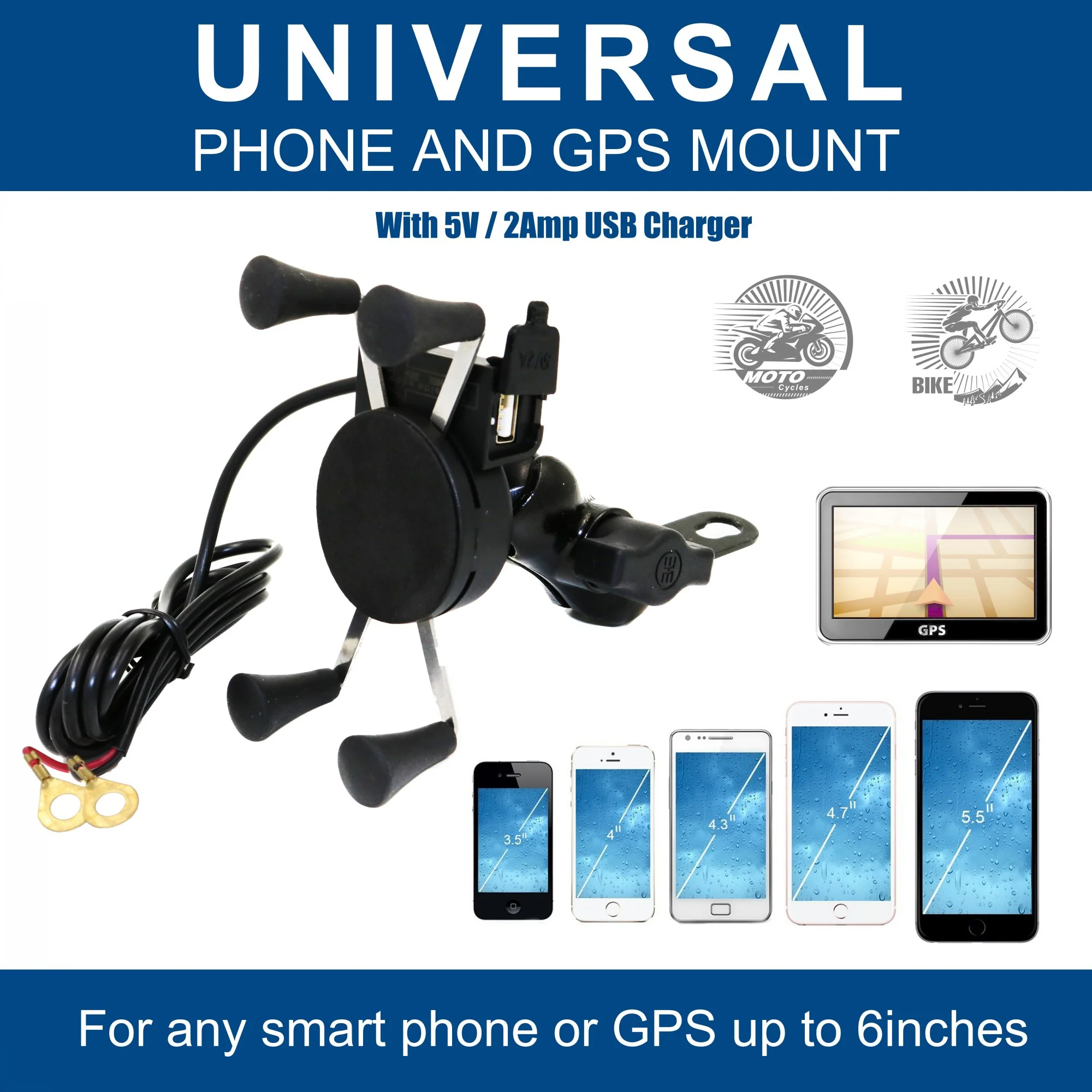 MP0609D Motorcycle Cell Phone Mount - Image 5