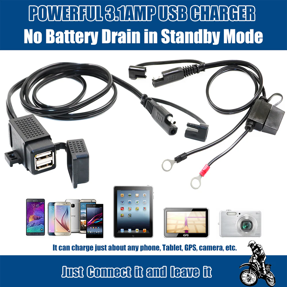 MP0609EA 3.1Amp Waterproof Dual USB Charger Kit - Image 3