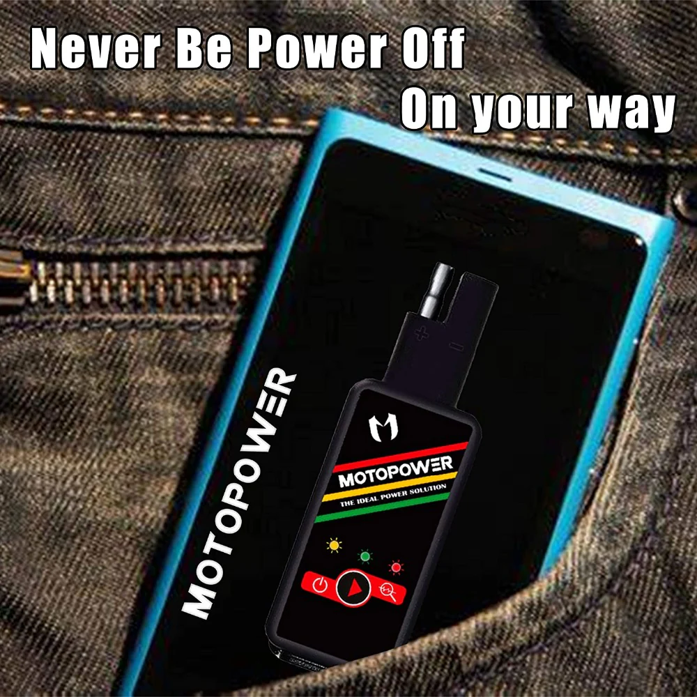 MOTOPOWER MP0620B 4.2Amp Motorcycle Dual USB Charger SAE to USB Adapter with Battery Monitor Switch Control - Image 7