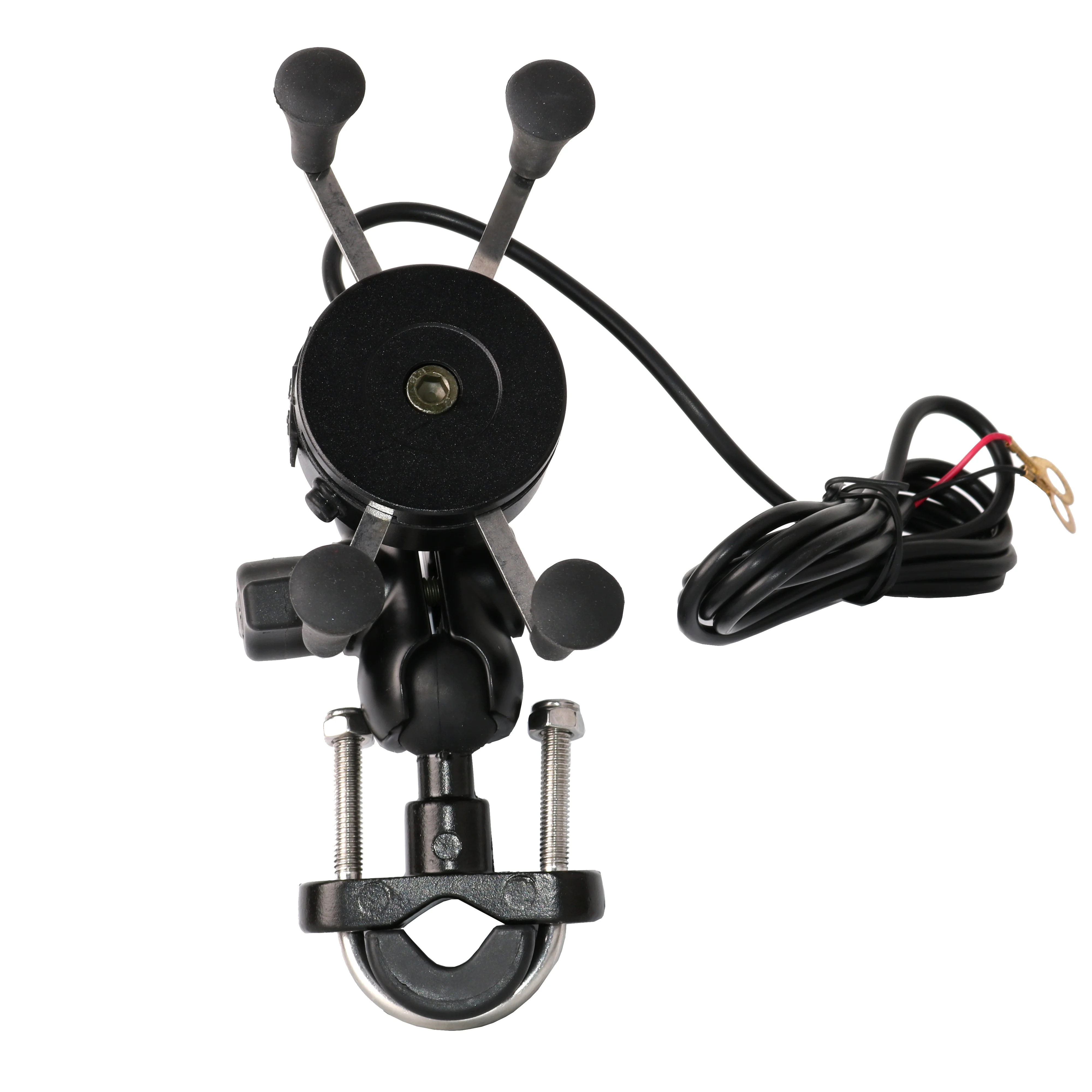 MP0622 Motorcycle Cell Phone Mount with USB Charger Alluminum Alloy Body - Image 7