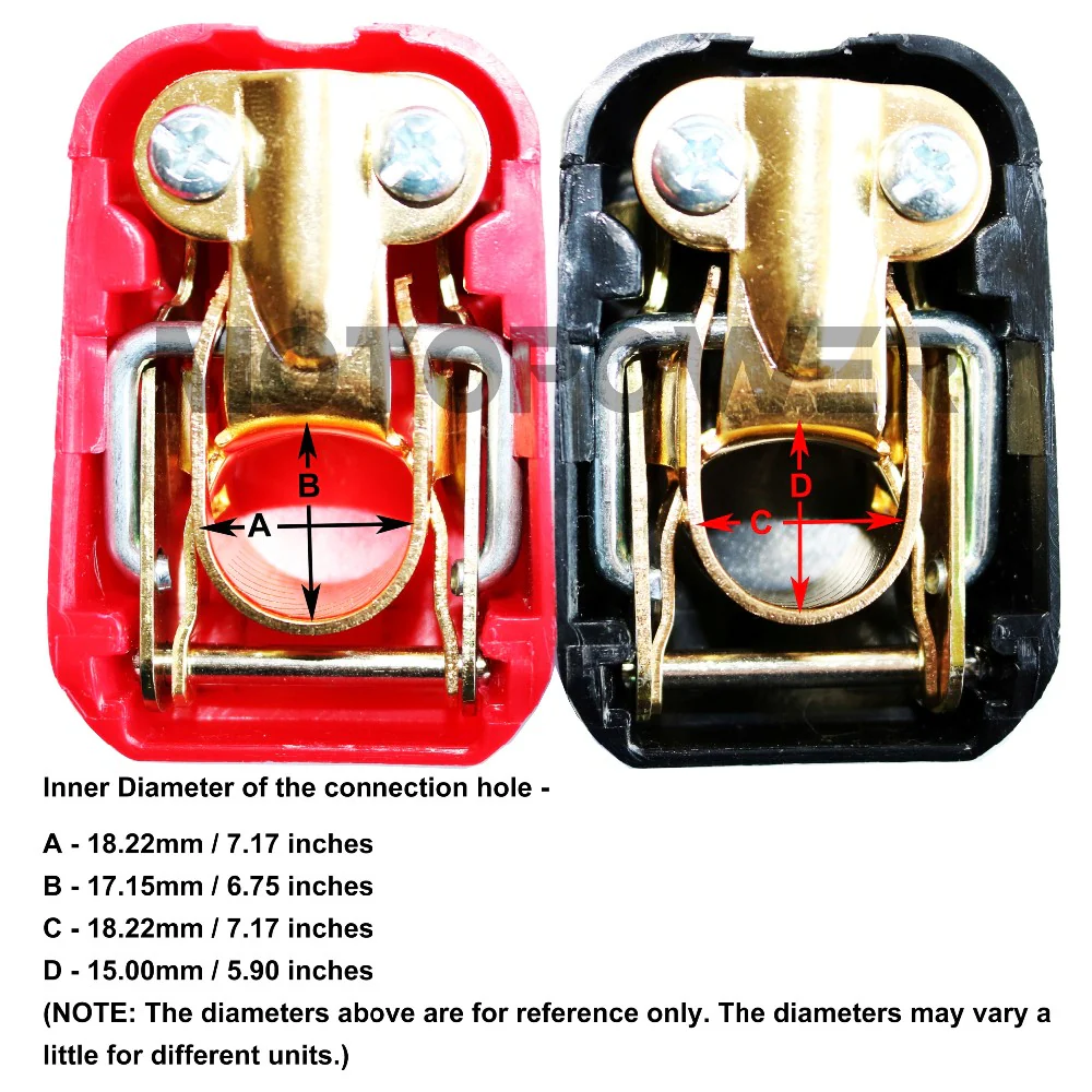 MP69011 Battery Connectors  Red & Black - Image 6
