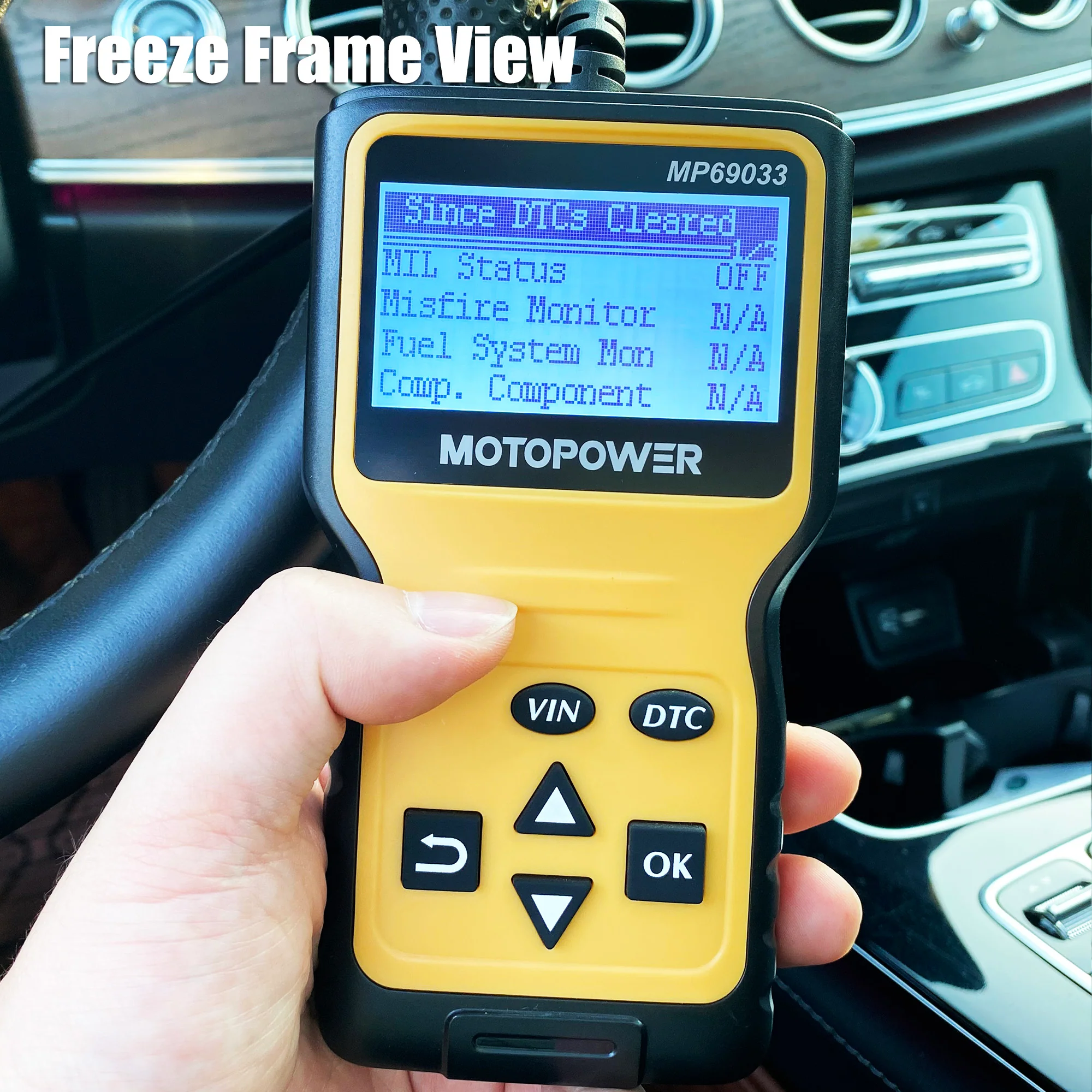 MOTOPOWER MP69033 OBD2 Scanner Universal Car Engine Fault Code Reader, CAN Diagnostic Scan Tool for All OBD II Protocol Cars - Image 10