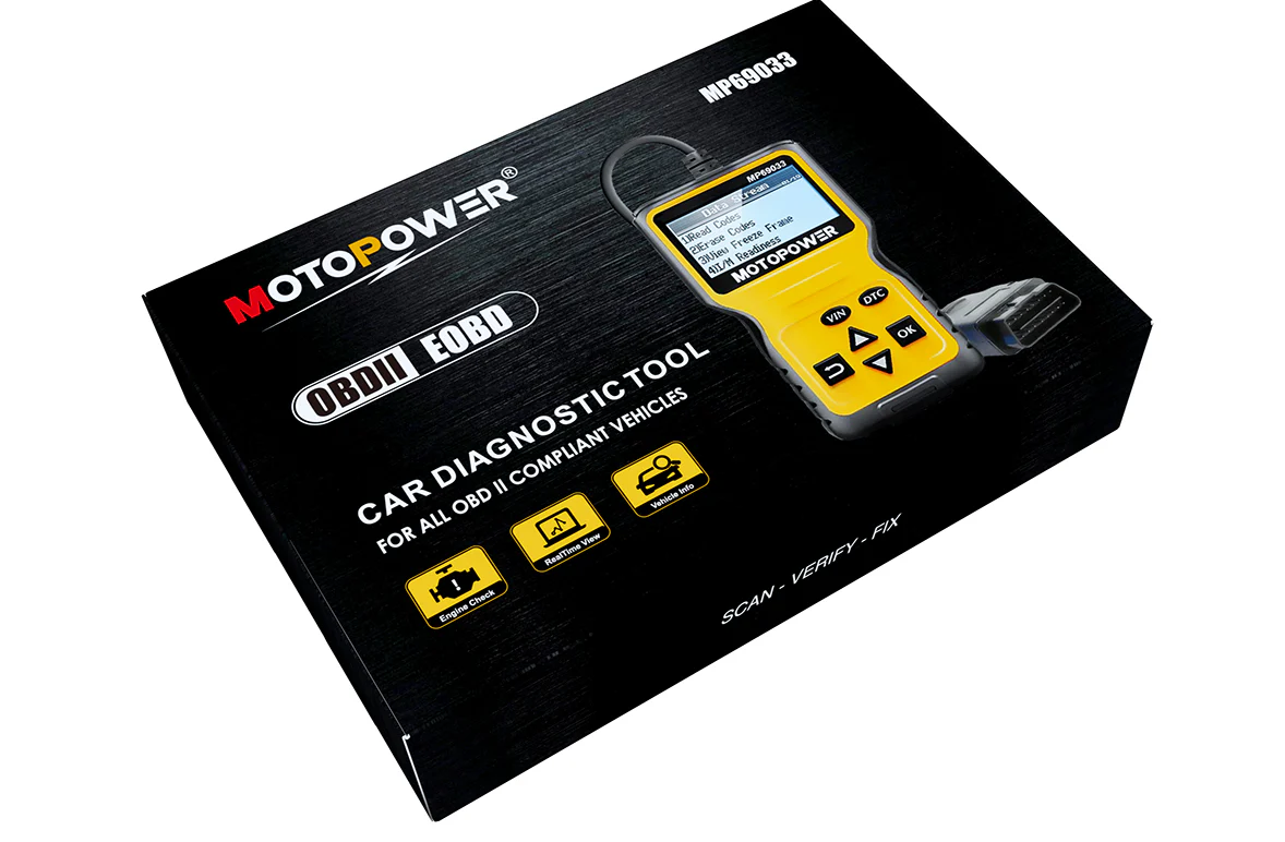 MOTOPOWER MP69033 OBD2 Scanner Universal Car Engine Fault Code Reader, CAN Diagnostic Scan Tool for All OBD II Protocol Cars - Image 13