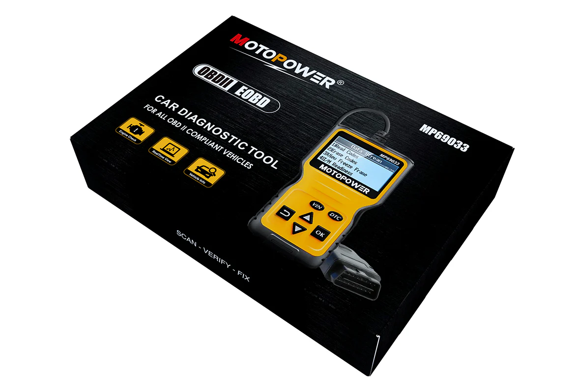 MOTOPOWER MP69033 OBD2 Scanner Universal Car Engine Fault Code Reader, CAN Diagnostic Scan Tool for All OBD II Protocol Cars - Image 14