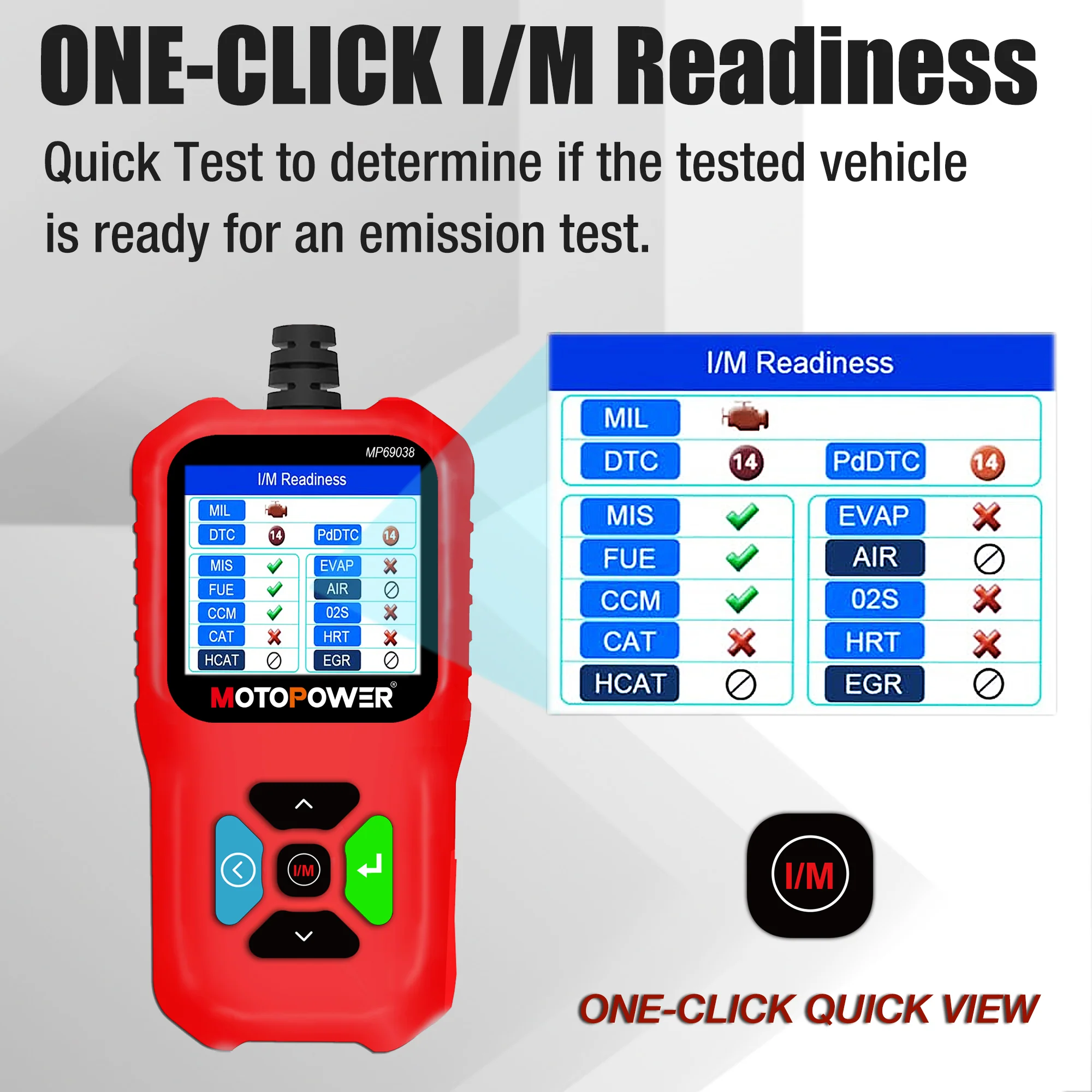 MOTOPOWER MP69038 Car OBD2 Scanner Code Reader Engine Fault Code Reader Scanner CAN Diagnostic Scan Tool - Elite Edition - Image 6