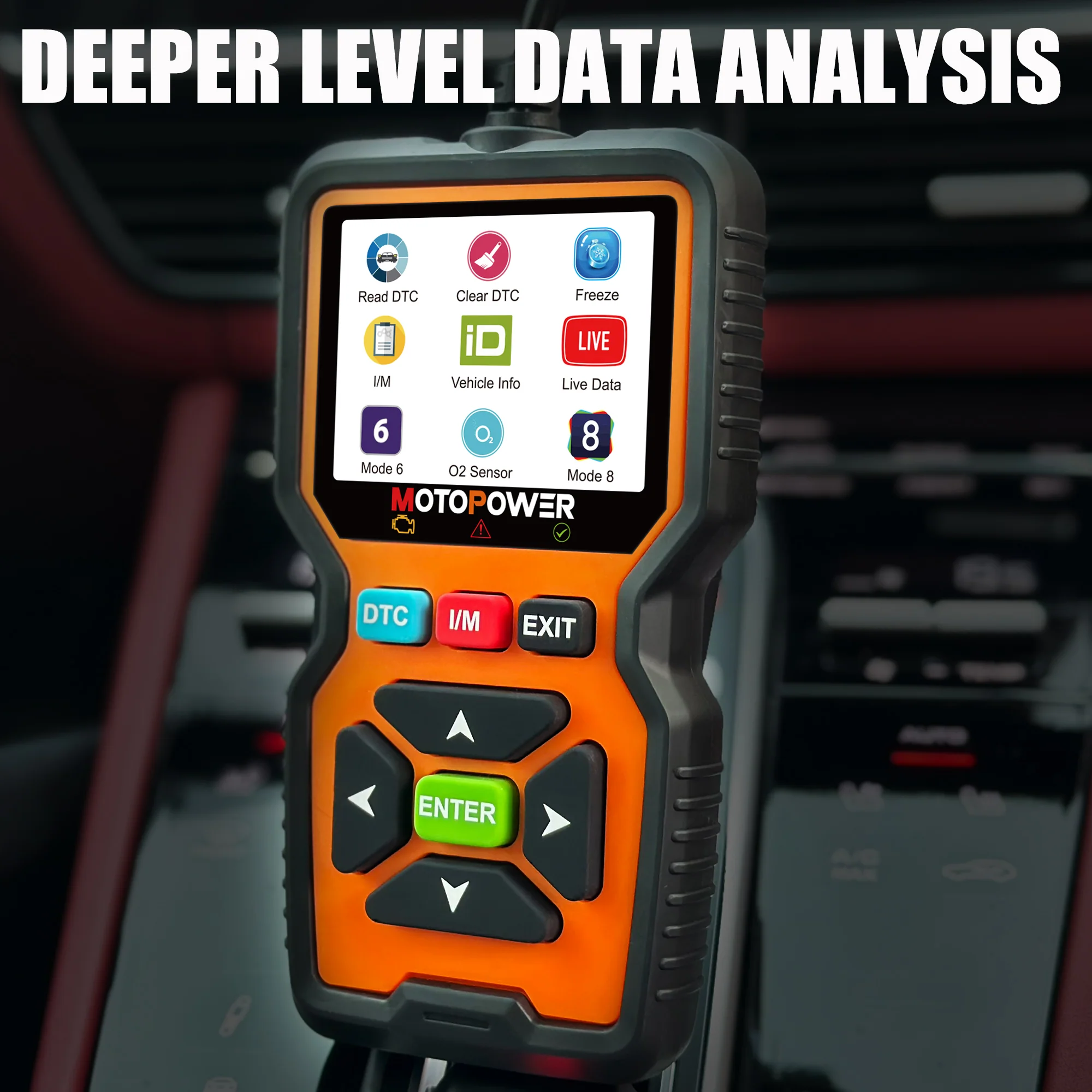 MOTOPOWER MP69039 Car OBD2 Scanner Code Reader Engine Fault Code Reader Scanner CAN Diagnostic Scan Tool Advanced Edition - Image 7