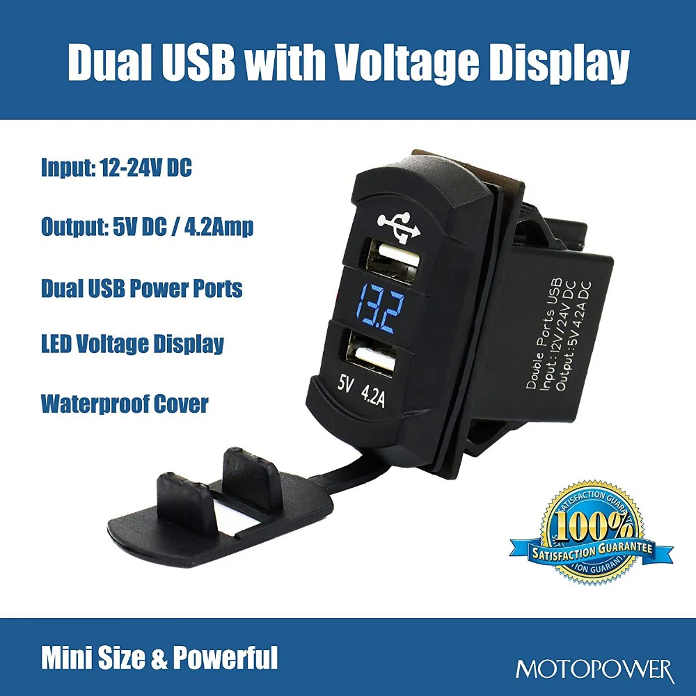 MP0612A 4.2Amp Dual USB Charger With LED Display - Image 4