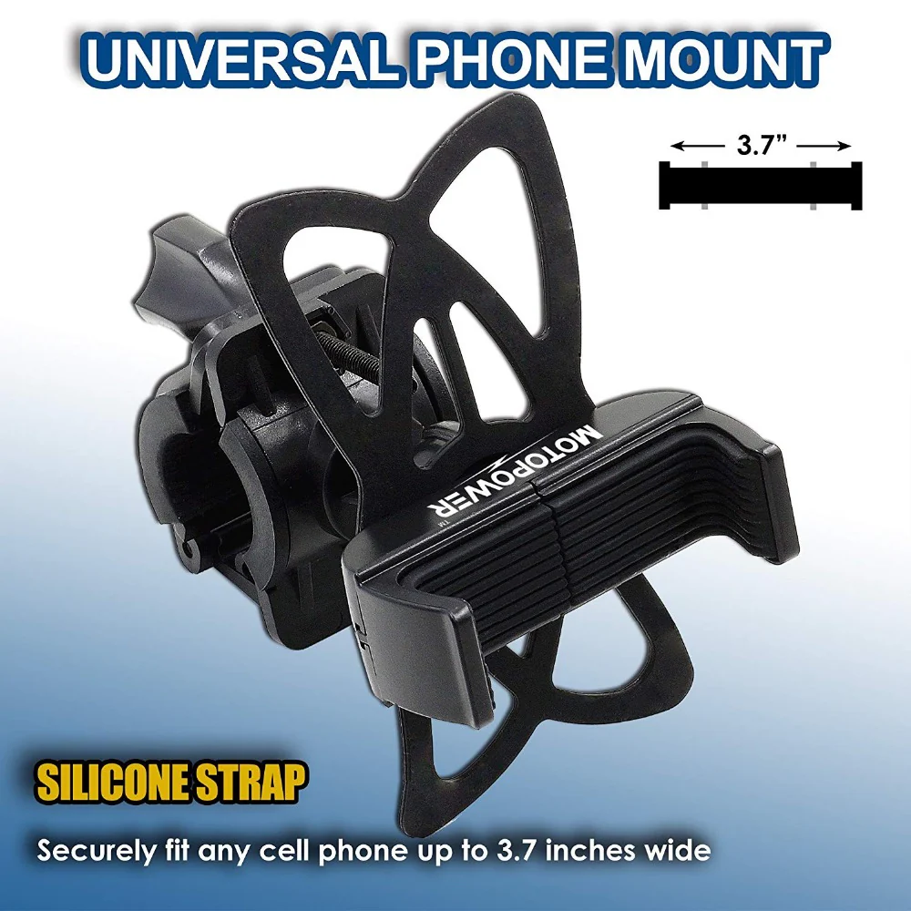 MP0616A Universal Motorcycle Phone Mount -BLACK - Image 4